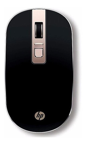Imagem 1 de 2 de Mouse sem fio HP  S4000 black e gold