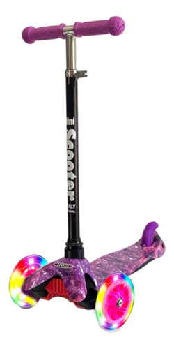 Monopatín de pie Scooter Italy MIni 3R Mini 3r  violeta galaxia para 3 a 6 años