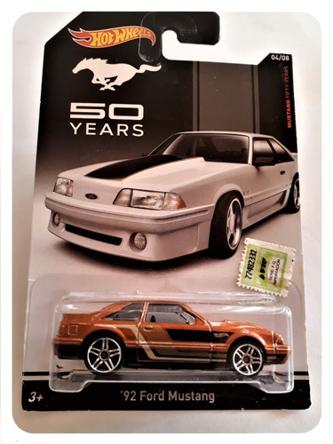 Hot Wheels 92 Ford Mustang 50 Años Esc. 1/64 Retira Envíos  