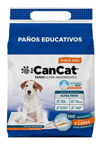 Imagen 1 de 4 de Paños Educativos Premium X 100un (60x40 Cm) | Cancat