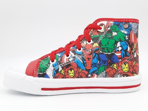 Tenis Niño Avenger Spider Man Bubble Gummers Boom Rojo
