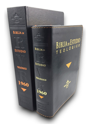 Biblia De Estudio Teologico Tamaño Mediano Rv60 Negro Indice