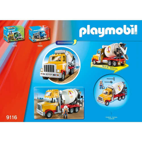 Imagen 4 de 8 de Playmobil 9116 City Action Camion De Obra Playking