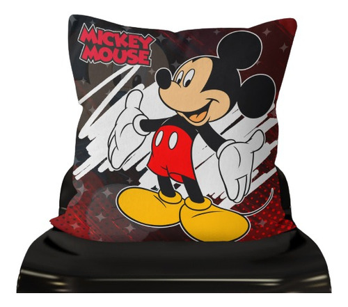 Souvenir Almohada Almohadon + Funda 40x40 Cm Mickey