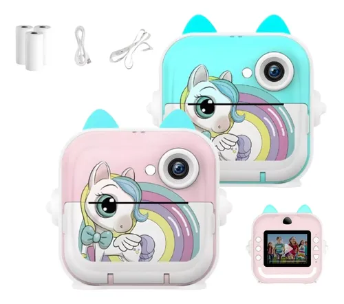 comprar Câmera Digital Infantil Instantânea Foto Vídeo Impressão Hd Cor Câmera Infantil Rosa