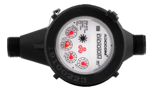 Medidor Agua Potable Vx4 1/2 Plástico - Volumétrico Adccom