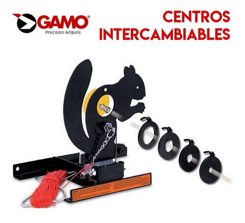 Imagen 3 de 10 de Diana Target Gamo Blanco Ardilla Abatible Acero