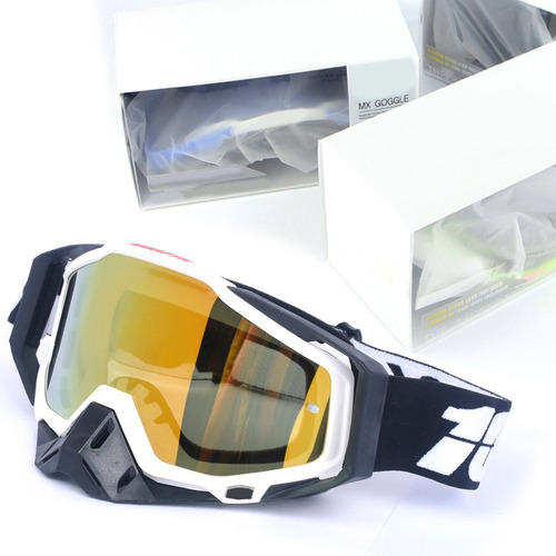Goggles Para Moto B26 Negro Gris Con Marco Y Película
