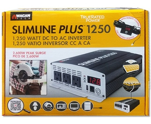 Inversor Wagan 1250w 12v - 120v El3732