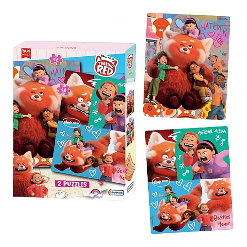 Imagen 2 de 2 de Rompecabezas Disney Pixar Turning Red 2 Puzzle Tapimovil