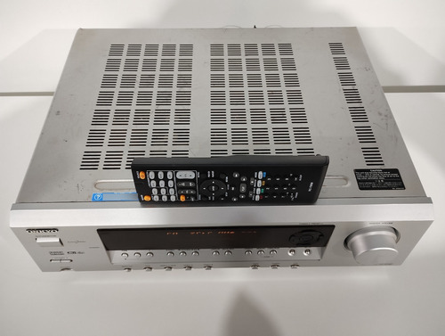 Receiver Onkyo A/v. Mod: Ht-r340 C/ 500 W + Z B + Cr Usado Prateado (Usado)