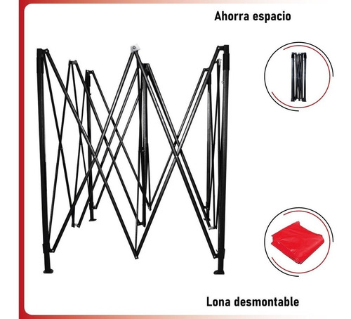Imagen 8 de 10 de Toldo Plegable 2x2 Impermeable Retractil Araña Azul