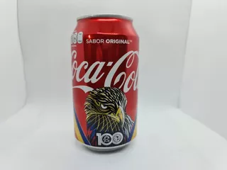 Lata Coca Cola Club America 100 Años Con Detalle Abajo