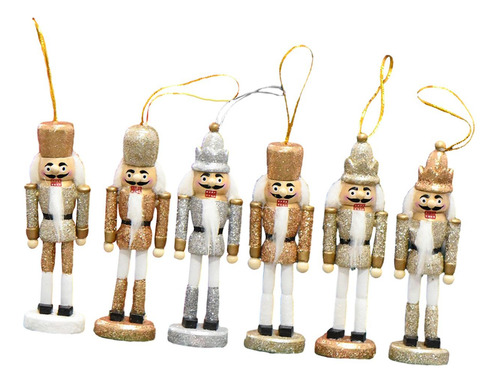 Figura De Cascanueces De 6 Piezas, Esculturas De Adorno Para