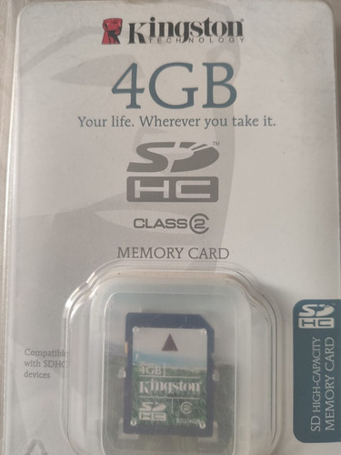 Memoria Kingston Sdhc 4 Gb