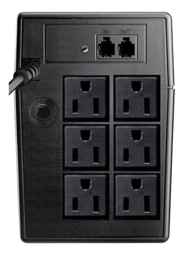 Imagen 3 de 4 de UPS regulador de voltaje Smartbitt Smart Interactive SBNB750 750VA entrada y salida de 120V CA negro