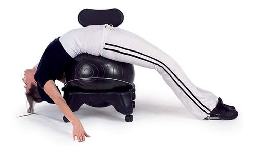 Silla Para Yoga Sivan Health And Fitness Bola 55 Cm Color Negro