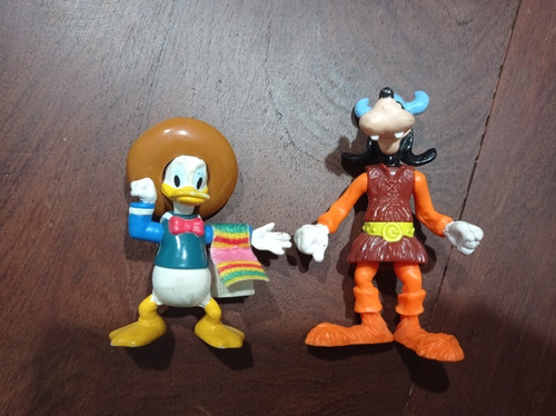 Muñecos Goofy Vikingo Y Pato Donald Mexicano (Usado)
