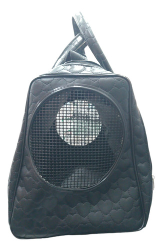 Bolso Transportador Ecocuero Viaje Paseo Mediano Perro Gato