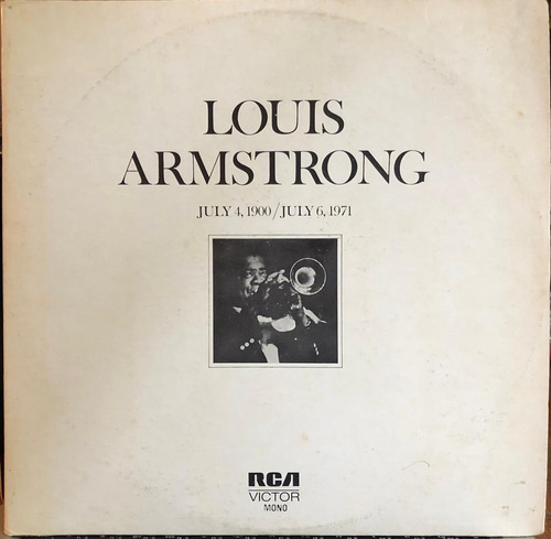 Disco Triple Lp - Louis Armstrong / July 4 1900 - July 1971 
