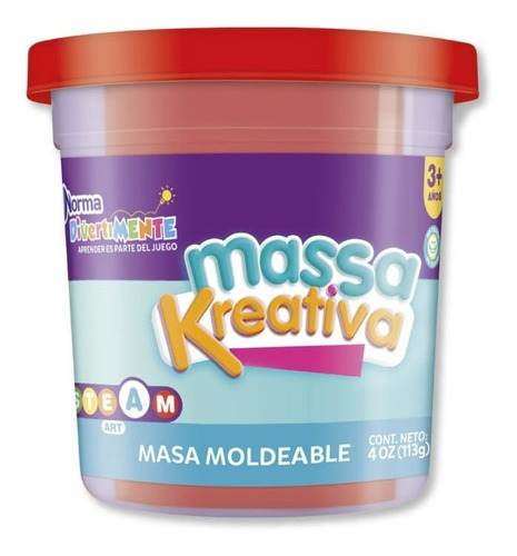 Massa Kreativa 4 Oz Rojo 3+