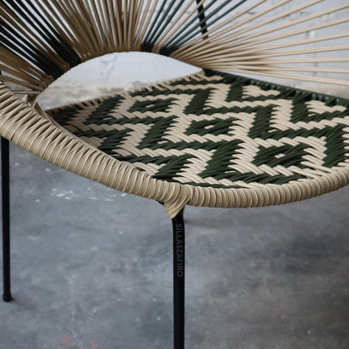 Silla Tejido Artesanal Mimbre Moderna Balcón Terraza