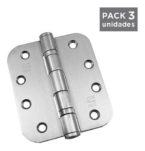 3 Bisagras Acero Inox Scanavini 40x35 C/rodamientos Y R5/8 