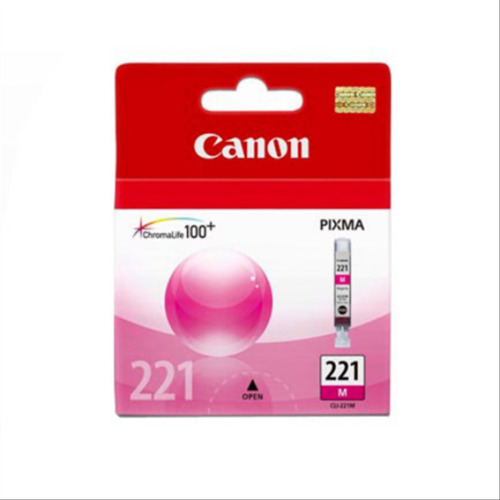 Cartucho De Tinta Canon Cli-221 Magenta Rinde 530 Páginas