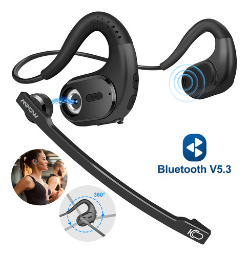 Auriculares Bluetooth Mpow Con Micrófono Extraíble, Ruido