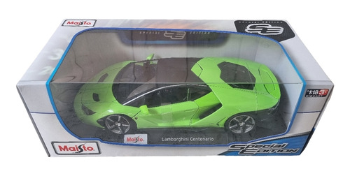 Lamborghini Centenario Verde Auto A Escala Maisto 1:18