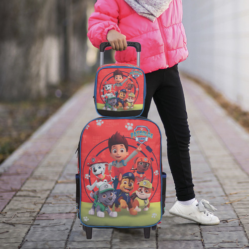 Kit Mochila Infantil Com Lancheira Térmica Patrulha Canina