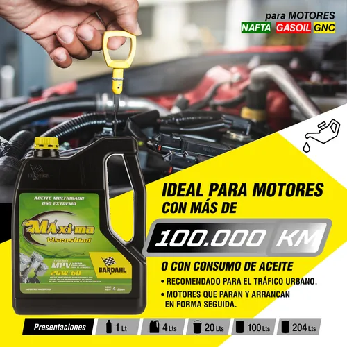 Kit Aceite Maxima Viscosidad 25w60 1lts X 2 Uni