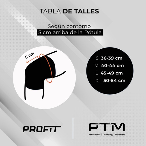 Imagen 2 de 7 de Combo 4 Rodilleras Deportivas Elásticas Gym Profit Ptm