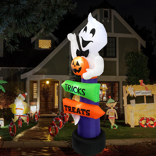 Decoración Inflable De De Halloween, Calabaza Soplada,