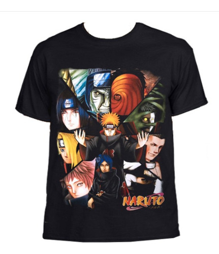Camiseta Estampada Unisex Naruto: Miembros De Akatsuki Anime