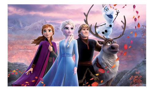 Cuadro Frozen 120x70 Peliculas De Disney Tela Canvas