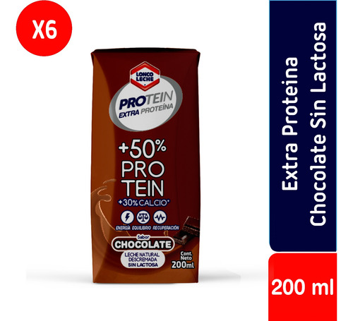 Pack 6 - Loncoleche Protein Chocolate 200 Ml
