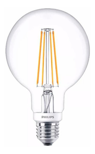 Lampara Led Philips Filamento Vintage Globo 6w - Soultec Color de la luz Blanco cálido