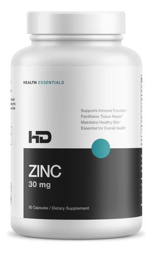Hd Zinc 30mg 90 Capsulas