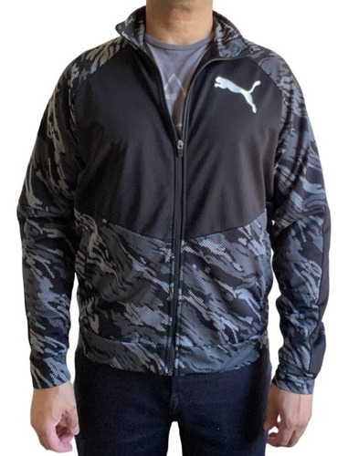 Puma Chaqueta Deportiva Contrast Jacket 2.0 Camo/black