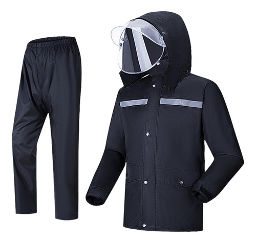 Traje De Lluvia Con Puños Ajustables, Impermeable Con