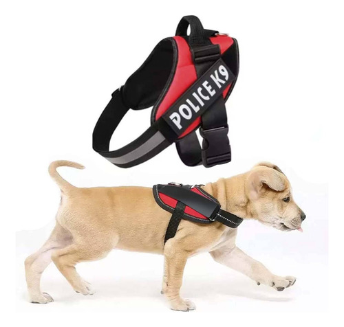 Arnes Pechera Para Perro Regulable Police K9 -talla M