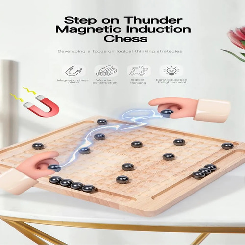 Juego De Ajedrez Magnético Con Tablero De Madera Para Niños