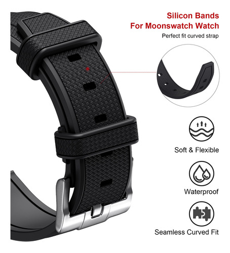 Watch Band Stanchev Soft Silicone 20mm For Omega X Swatch
