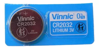 Pila Vinnic Lithium Coin CR2032 Botón - pack de 5 unidades