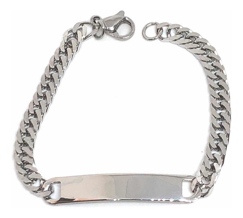 Imagen 1 de 2 de Esclava Acero Inoxidable Plateado Niño 14 Cm