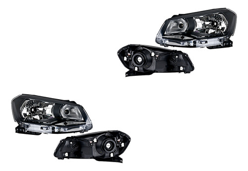 Par De Faros Volkswagen Gol 2013-2014-2015-2016 Un As