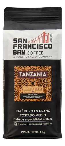 Café En Grano Tanzania San Francisco Bay Coffe 1 Kg