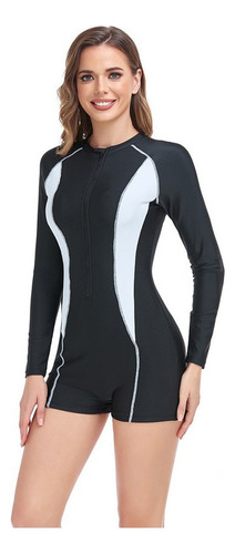 Shefu Traje De Baño De Una Pieza Deportivo Cremallera Surf