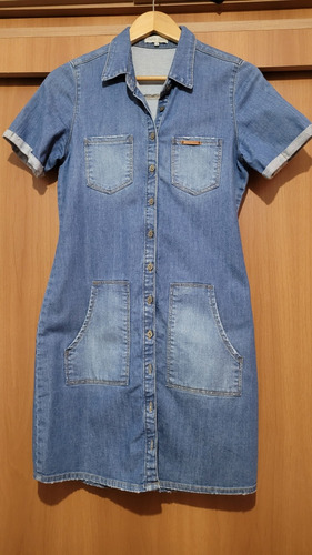 Vestido Jean Como Nuevo Talle P (brasilero)